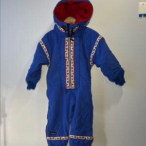 Wintergreen handmade fully lined with hood winter suit Size 2t K00051